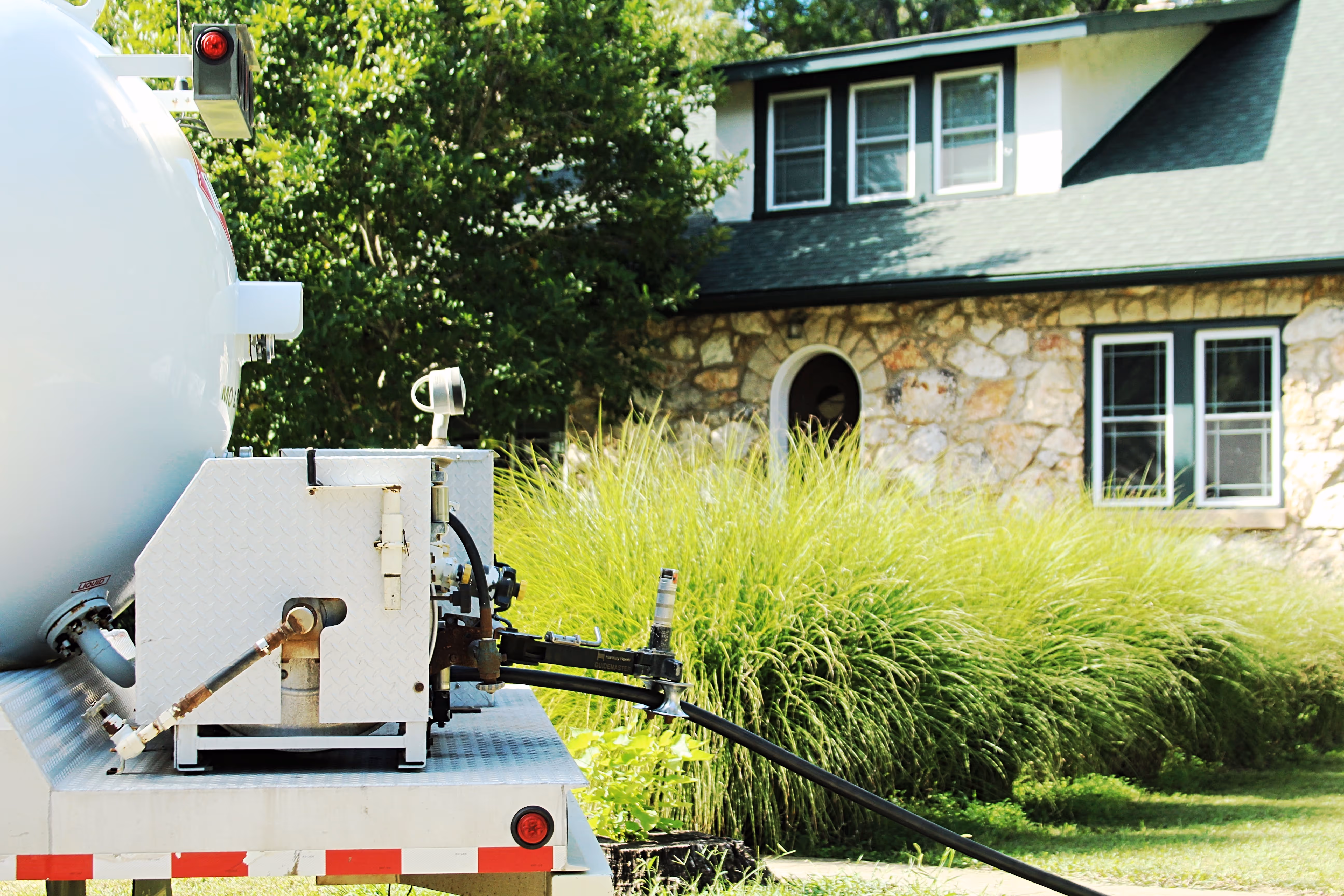Chilton Oil truck delivering propane